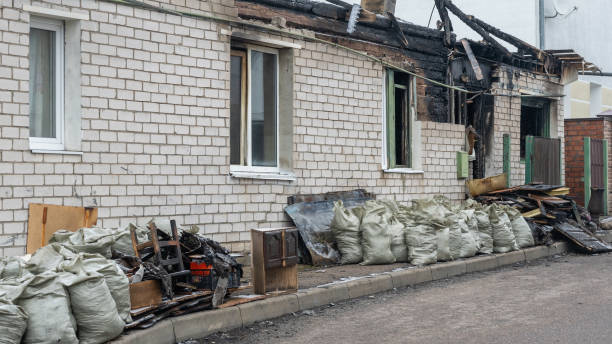 Professional Fire Damage Removal technician working in Atco, NJ
